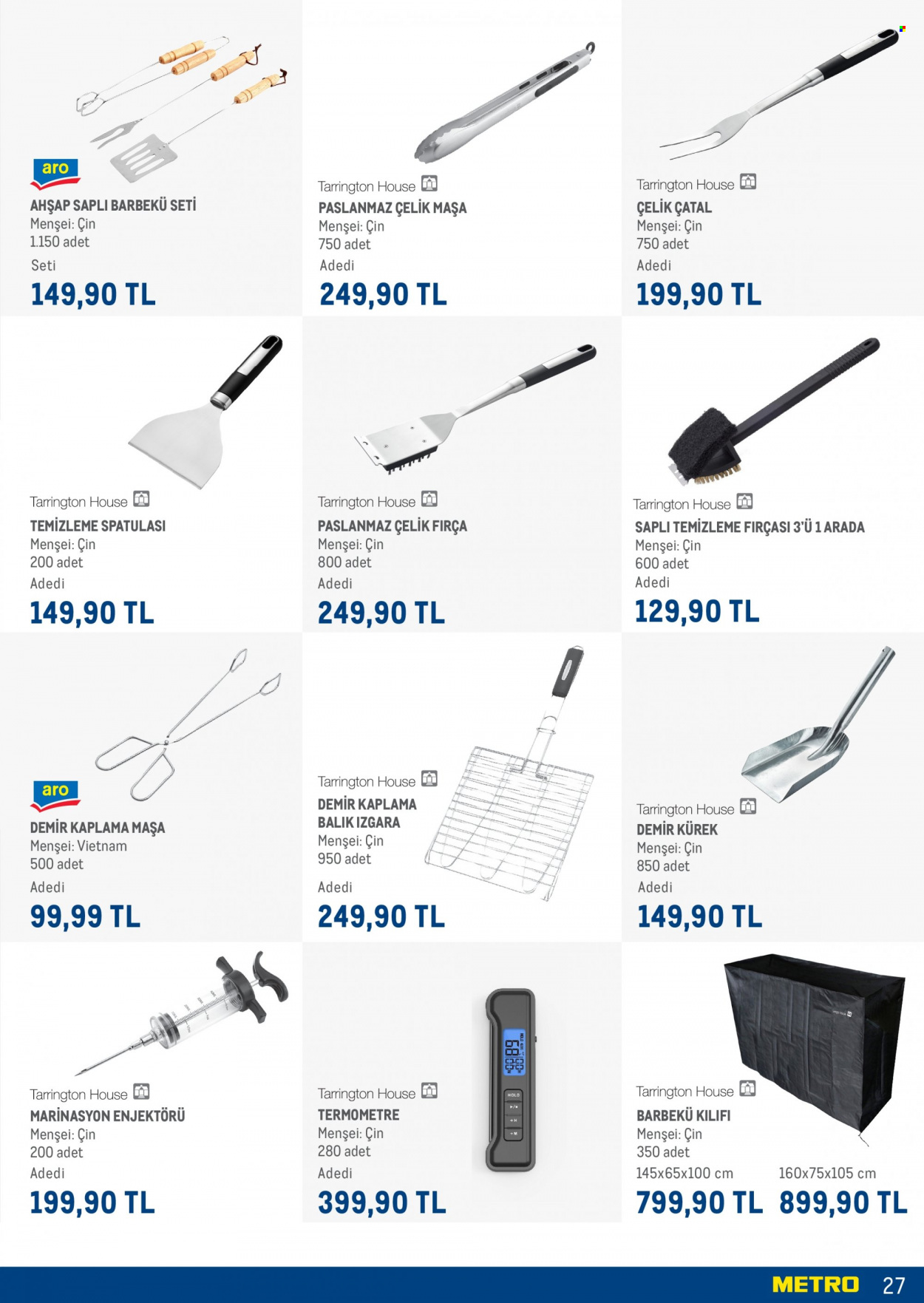 Metro aktüel ürünler, broşür  - 4.13.2023 - 6.30.2023 - Satıştaki ürünler - fırça, spatulası. Sayfa 27.