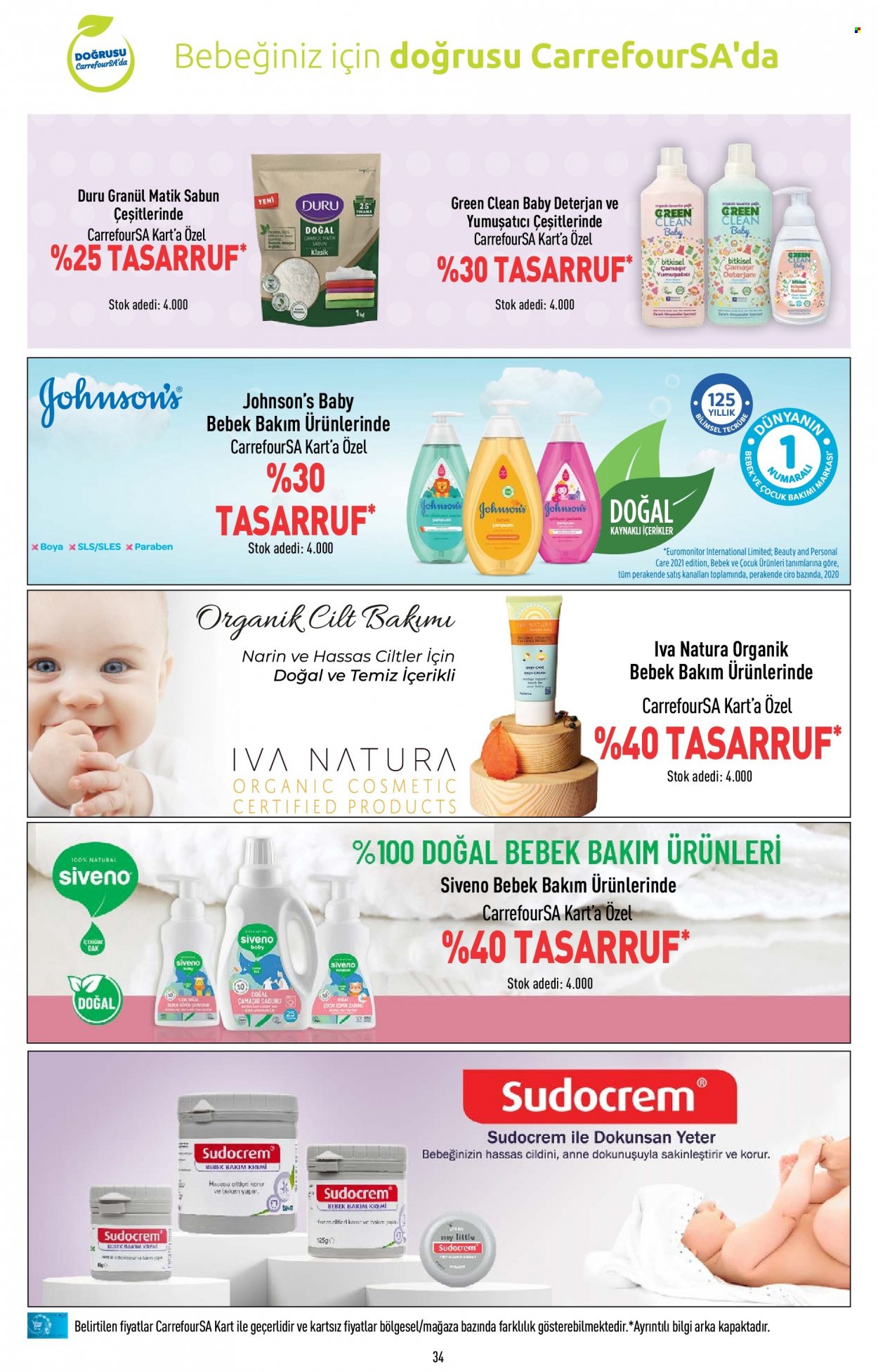 Carrefour aktüel ürünler, broşür  - 5.18.2023 - 5.31.2023 - Satıştaki ürünler - Teva, deterjan, çamaşır deterjanı, yumuşatıcı, sabun, kremi. Sayfa 34.