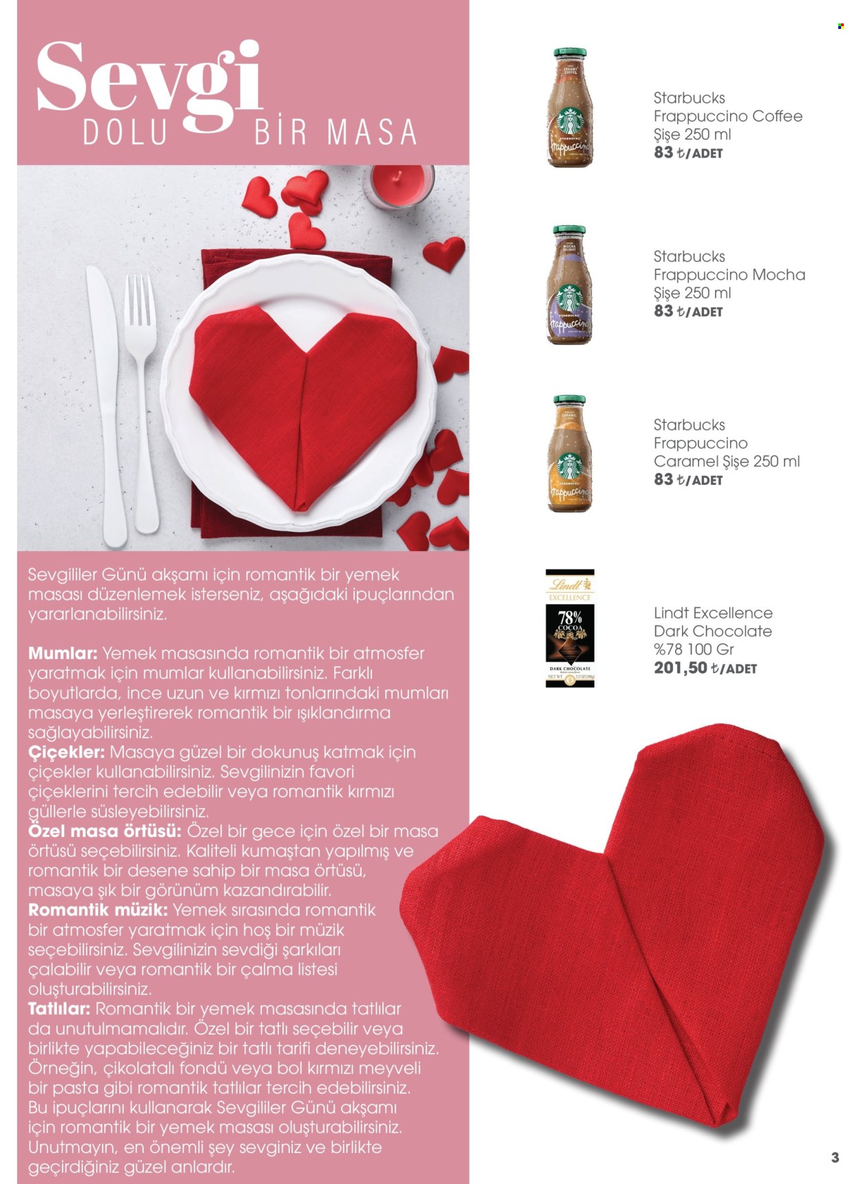 Carrefour Gurme aktüel ürünler, broşür  - 2.1.2024 - 2.29.2024 - Satıştaki ürünler - tatlı, Starbucks. Sayfa 3.