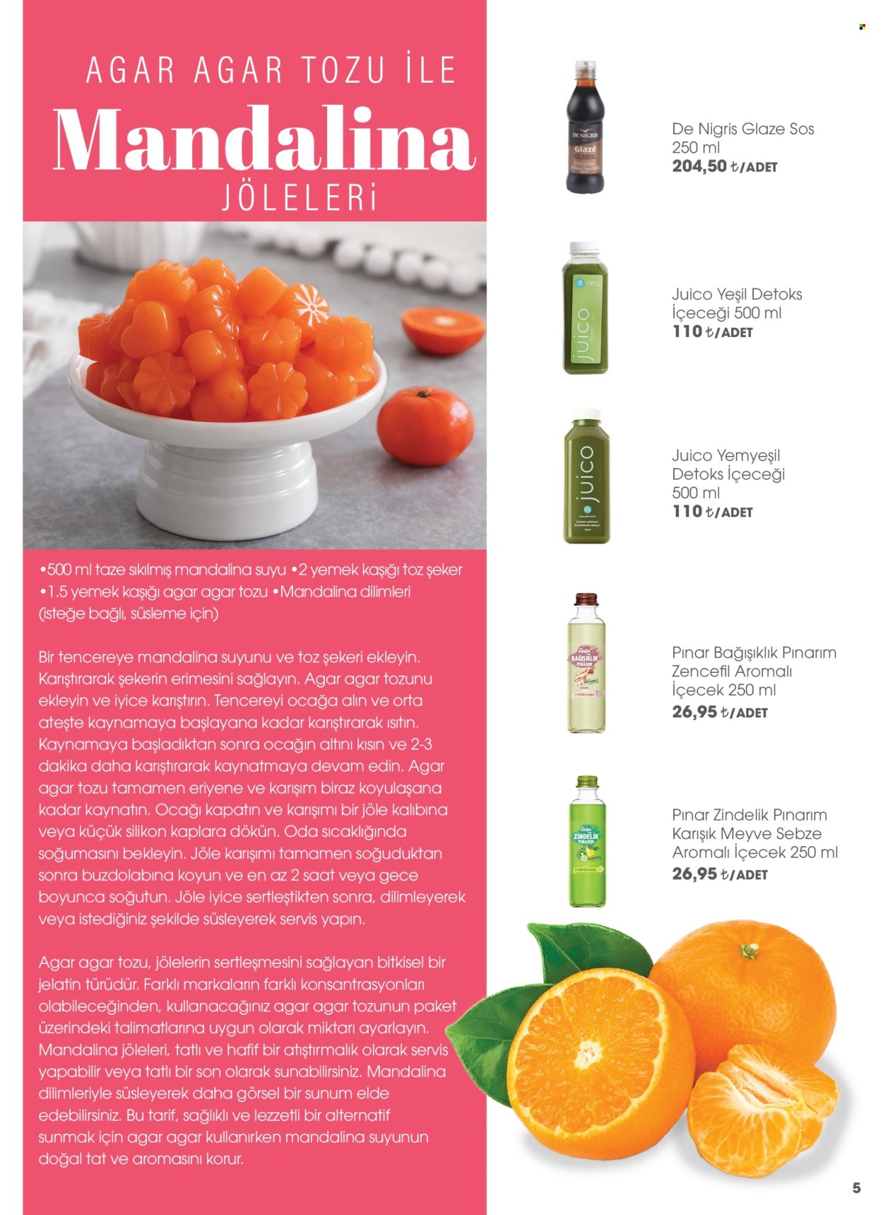 thumbnail - Carrefour Gurme aktüel ürünler, broşür  - 2.1.2024 - 2.29.2024 - Satıştaki ürünler - tatlı, Pınar, zencefil, jelatin, şeker. Sayfa 5.
