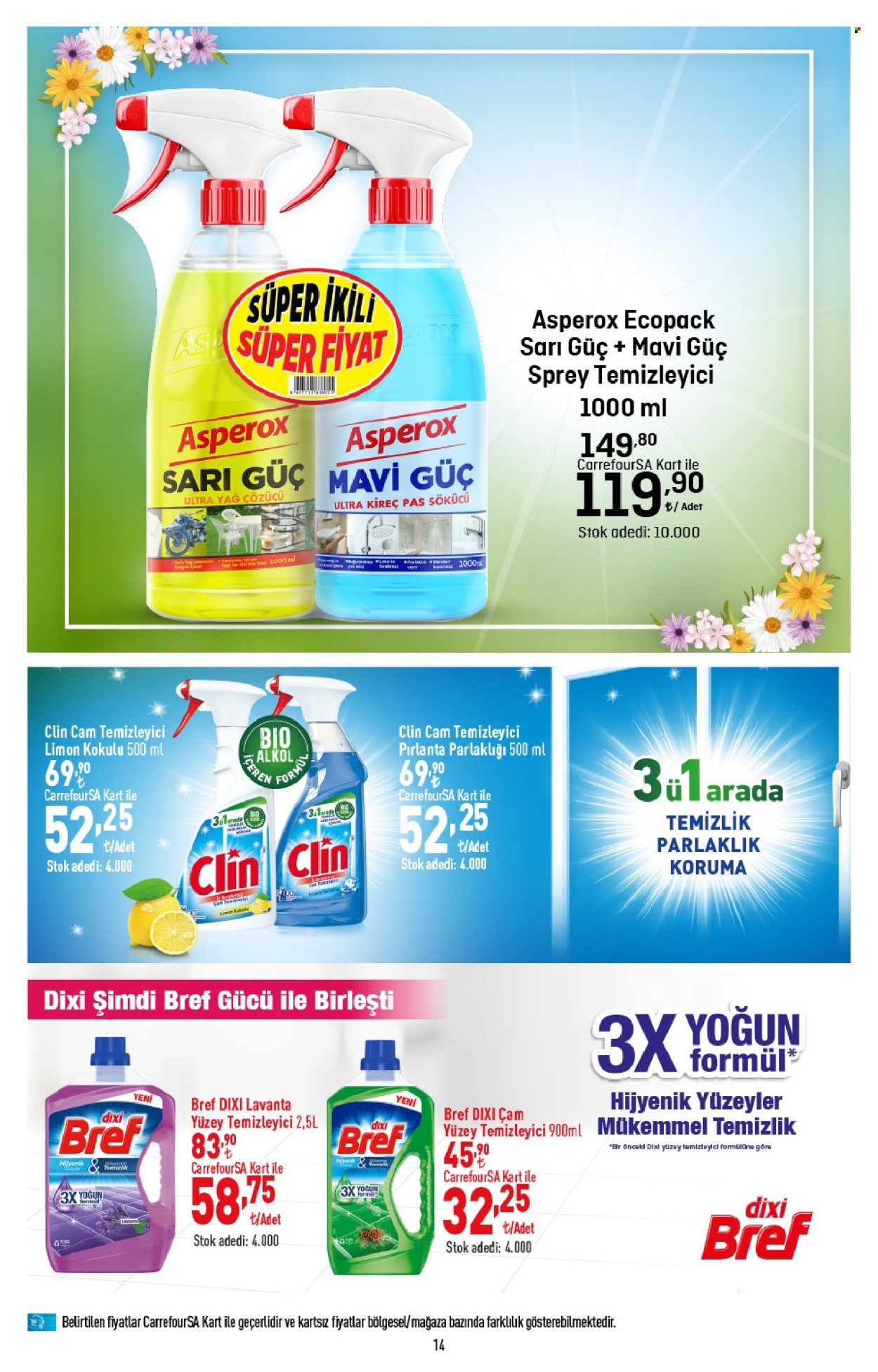 thumbnail - Carrefour aktüel ürünler, broşür  - 4.15.2024 - 5.1.2024 - Satıştaki ürünler - limon, temizleyici. Sayfa 14.