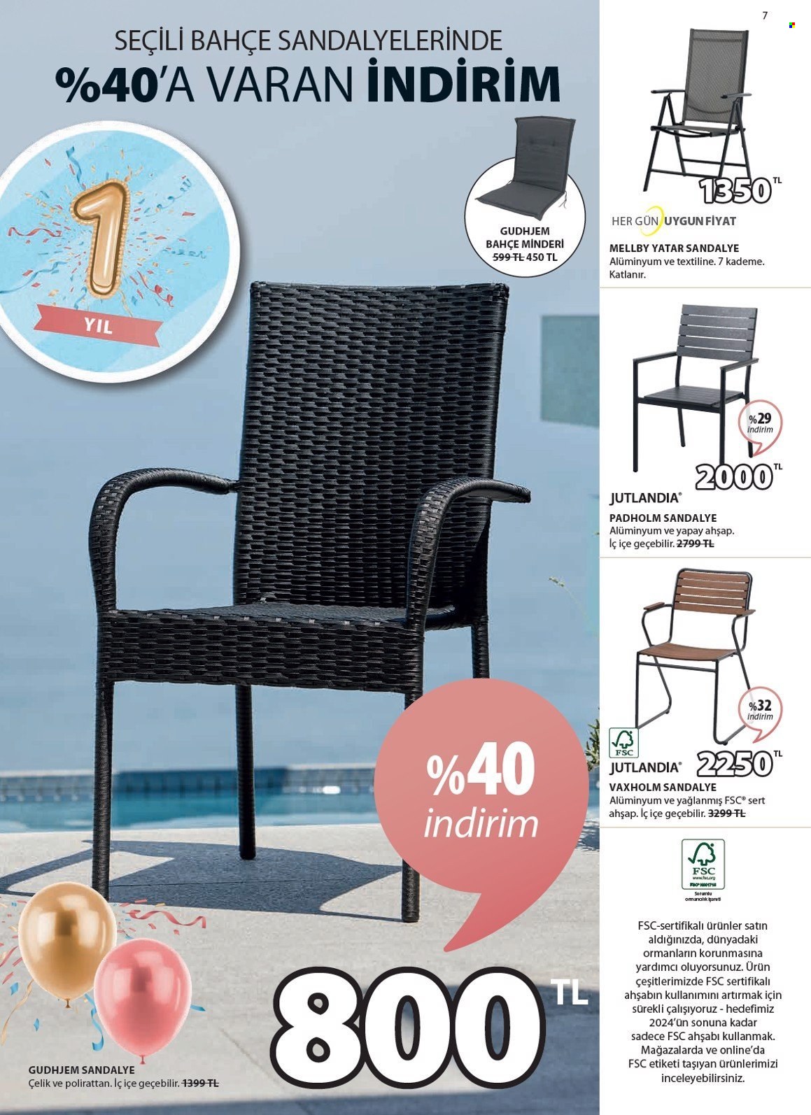 thumbnail - Jysk aktüel ürünler, broşür  - 4.25.2024 - 5.9.2024 - Satıştaki ürünler - yatar koltuk, koltuk, sandalye, İstiflenebilir sandal. Sayfa 8.