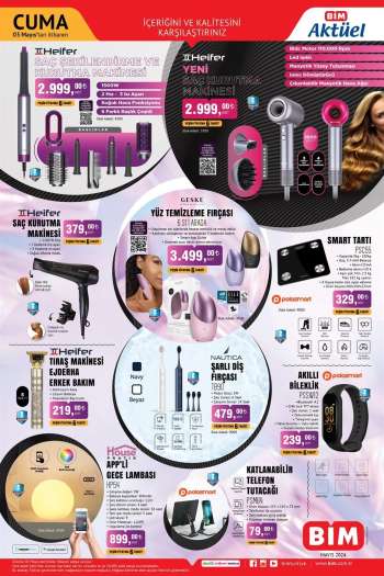 thumbnail - Saç Kurutma Makinesi, Saç Maşası, Saç Düzleştirici, Isıtmalı Fırça