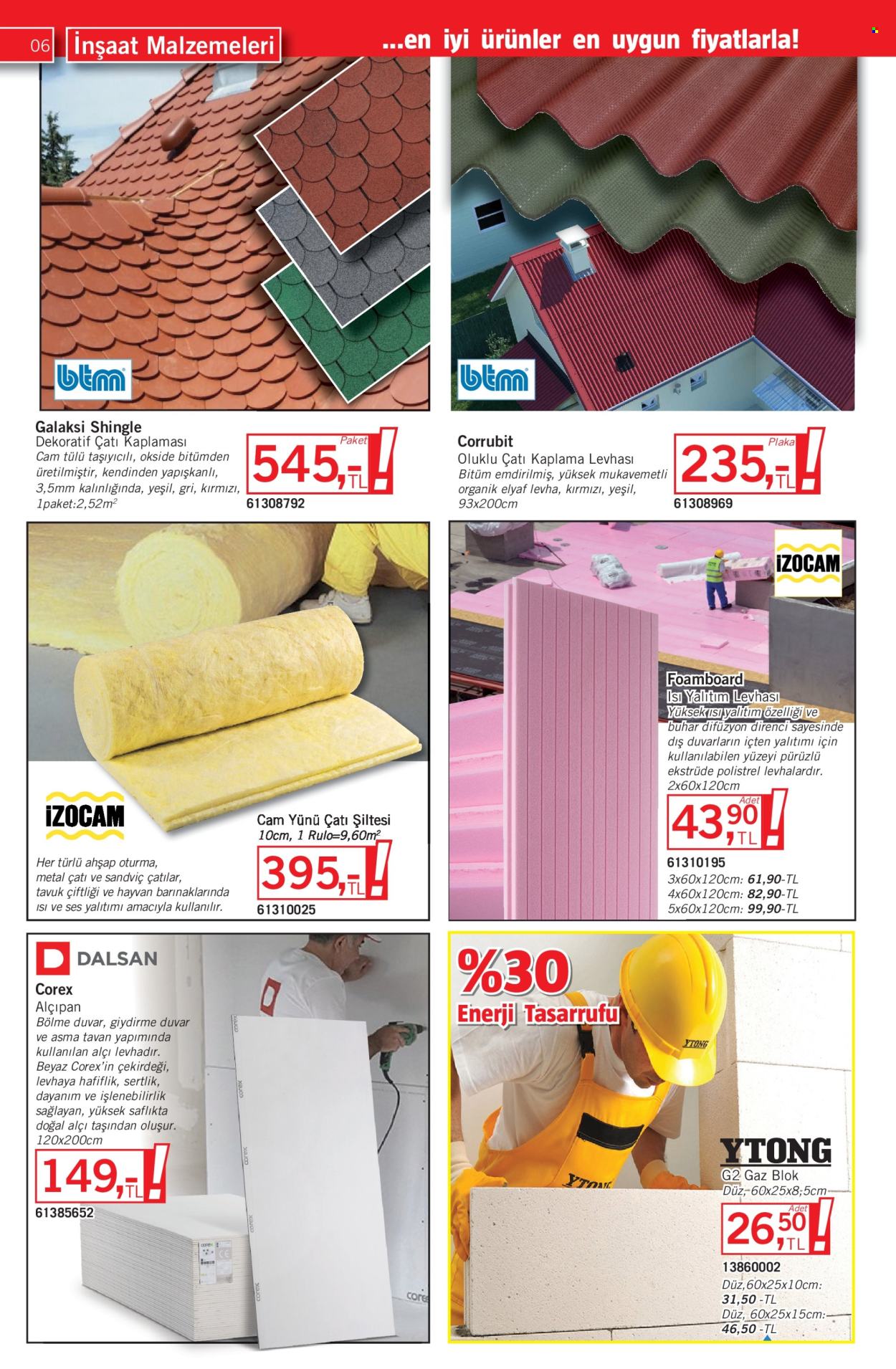 thumbnail - Bauhaus aktüel ürünler, broşür  - 4.27.2024 - 5.24.2024 - Satıştaki ürünler - plaka, çatı kaplaması, alçı. Sayfa 6.